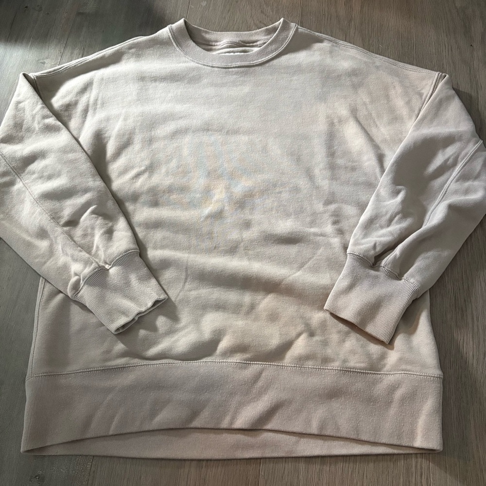 Abercrombie & Fitch Cream Crewneck Sweater